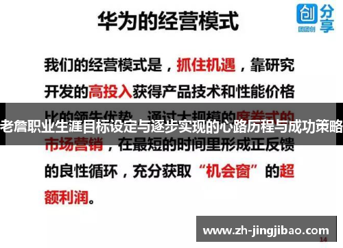 老詹职业生涯目标设定与逐步实现的心路历程与成功策略