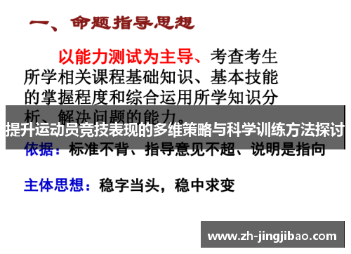 提升运动员竞技表现的多维策略与科学训练方法探讨