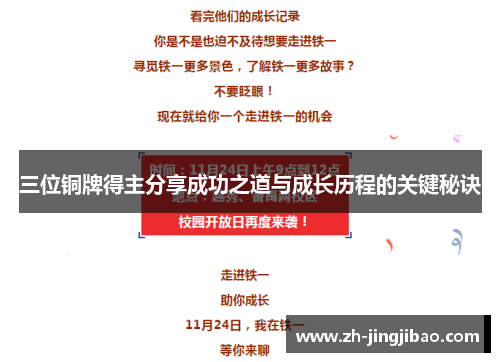 三位铜牌得主分享成功之道与成长历程的关键秘诀