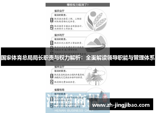 国家体育总局局长职责与权力解析：全面解读领导职能与管理体系